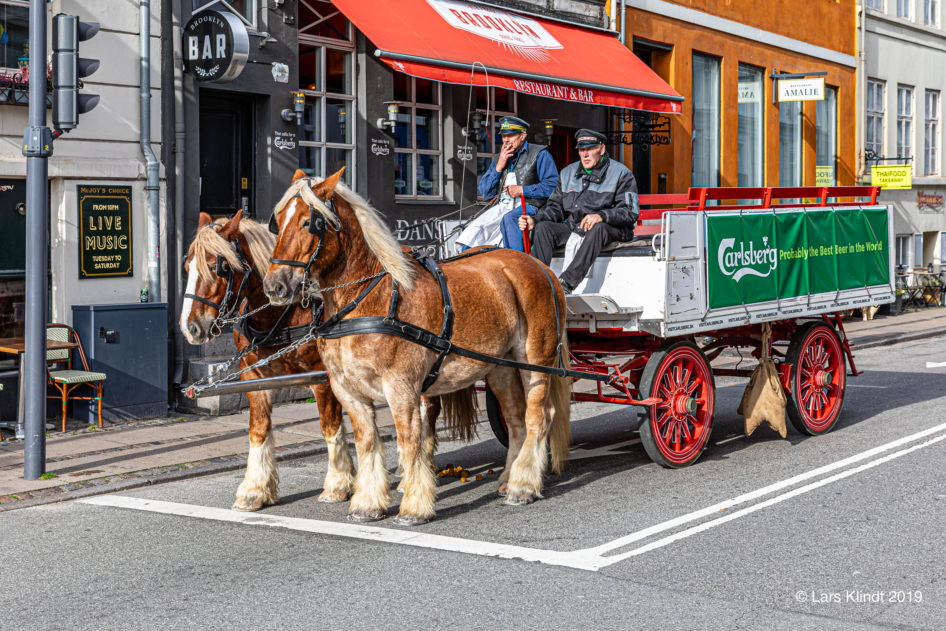 Ølkuske i Nyhavn, København
