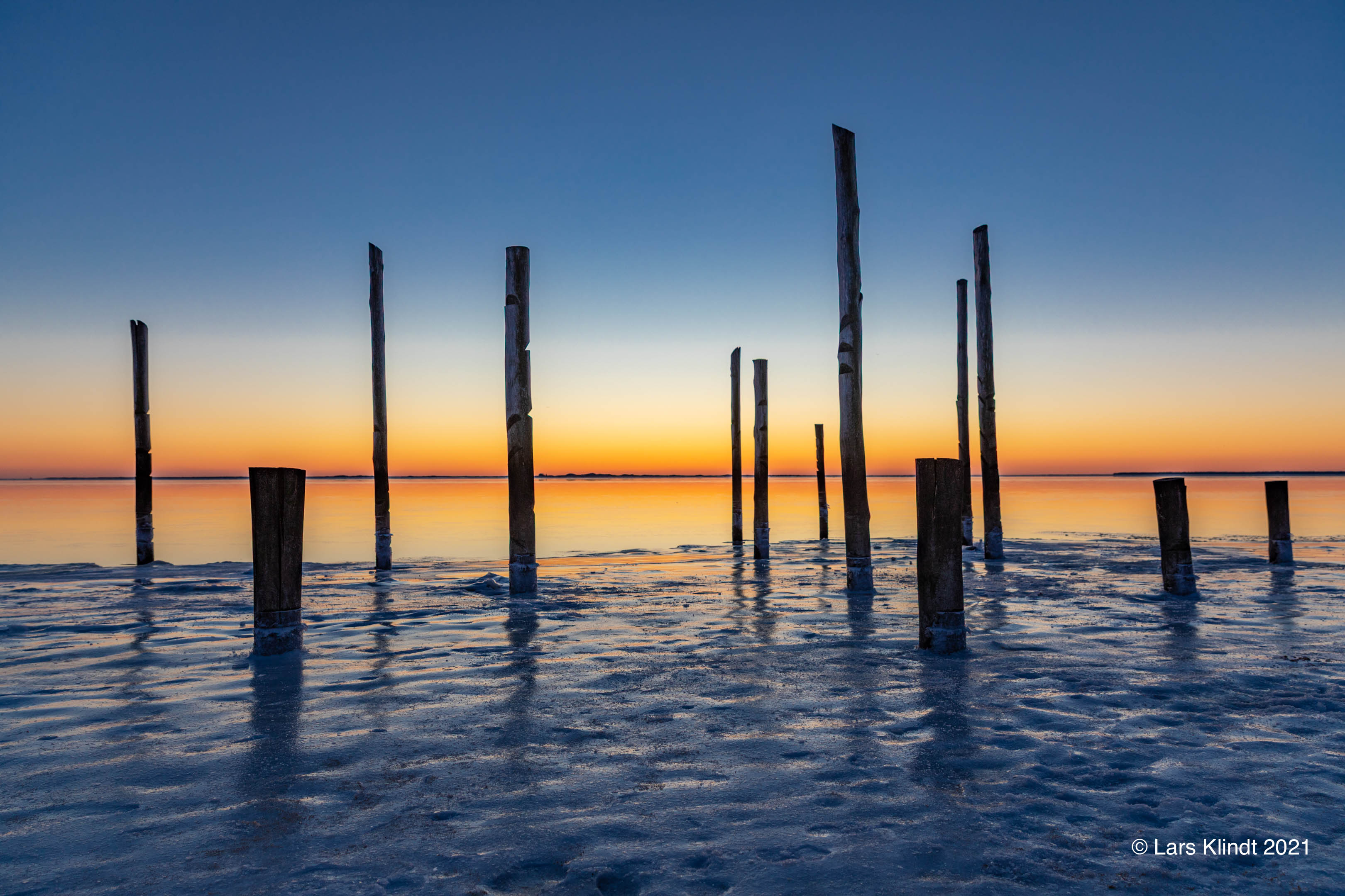 Hjerting Strand solnedgang