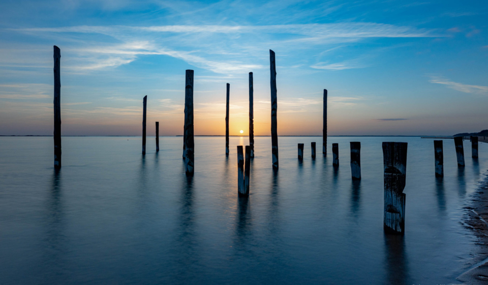 Pælene Hjerting Strand den 12.04.2026