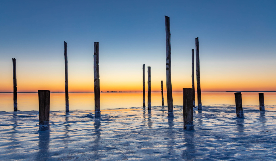 Hjerting Strand solnedgang